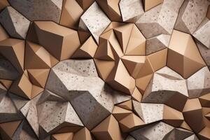 Voronoi Blocks Pattern Texture Background Generative AI photo