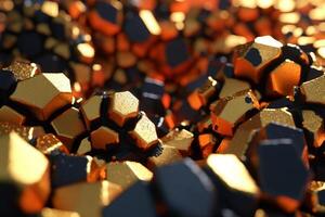 Voronoi Blocks Pattern Texture Background photo