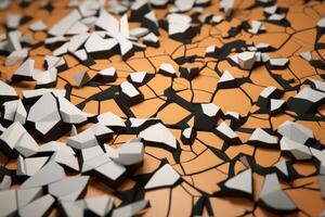 Voronoi Blocks Pattern Texture Background photo
