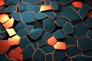 Voronoi Blocks Pattern Texture Background photo