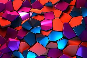 Voronoi Blocks Pattern Texture Background photo