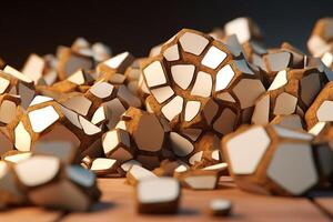 Voronoi Blocks Pattern Texture Background photo
