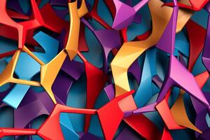 Voronoi Blocks Pattern Texture Background photo