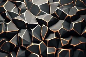 Voronoi Blocks Pattern Texture Background photo