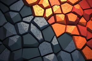 Voronoi Blocks Pattern Texture Background photo