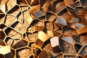 Voronoi Blocks Pattern Texture Background photo