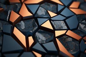 Voronoi Blocks Pattern Texture Background photo