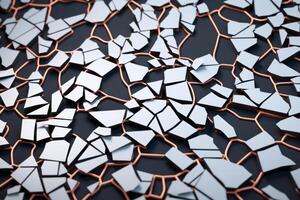 Voronoi Blocks Pattern Texture Background photo