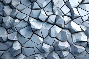 Voronoi Blocks Pattern Texture Background Generative AI photo