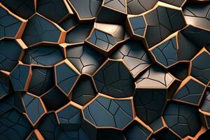 voronoi bloques modelo textura antecedentes generativo ai foto