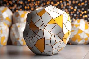 Voronoi Blocks Pattern Texture Background photo
