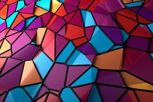 Voronoi Blocks Pattern Texture Background photo