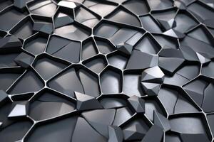 Voronoi Blocks Pattern Texture Background photo