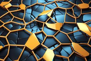 Voronoi Blocks Pattern Texture Background photo