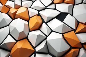 Voronoi Blocks Pattern Texture Background Generative AI photo