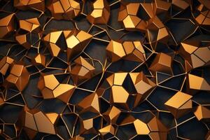 Voronoi Blocks Pattern Texture Background photo