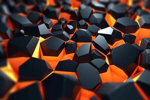 Voronoi Blocks Pattern Texture Background photo