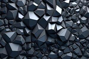 Voronoi Blocks Pattern Texture Background Generative AI photo