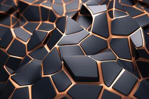 Voronoi Blocks Pattern Texture Background photo