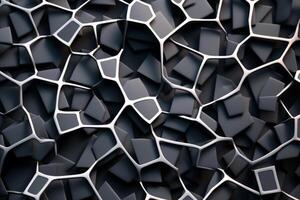 Voronoi Blocks Pattern Texture Background Generative AI photo