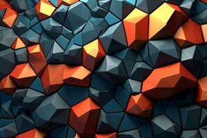 Voronoi Blocks Pattern Texture Background photo