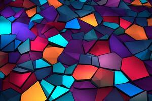 Voronoi Blocks Pattern Texture Background photo