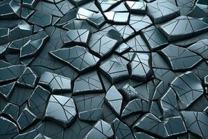 Voronoi Blocks Pattern Texture Background Generative AI photo