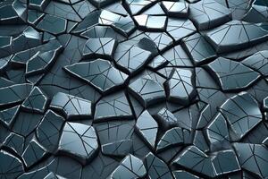 voronoi bloques modelo textura antecedentes generativo ai foto