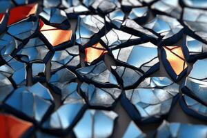 Voronoi Blocks Pattern Texture Background photo