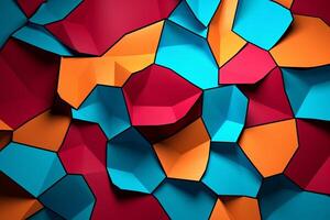 Voronoi Blocks Pattern Texture Background photo