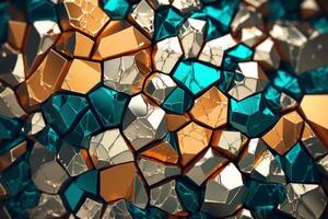 Voronoi Blocks Pattern Texture Background photo