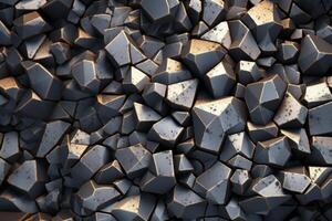 Voronoi Blocks Pattern Texture Background photo