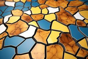 Voronoi Blocks Pattern Texture Background photo