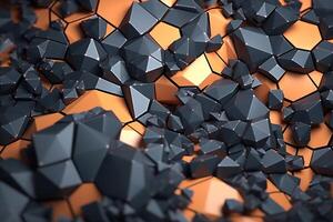 Voronoi Blocks Pattern Texture Background photo