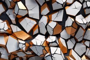 Voronoi Blocks Pattern Texture Background photo