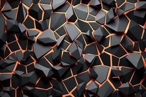 Voronoi Blocks Pattern Texture Background photo