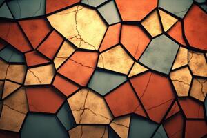 Voronoi Blocks Pattern Texture Background photo