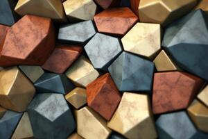 Voronoi Blocks Pattern Texture Background photo