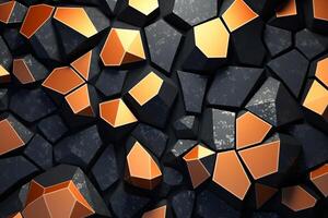 Voronoi Blocks Pattern Texture Background photo