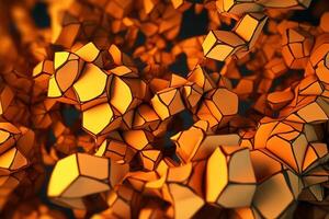 Voronoi Blocks Pattern Texture Background Generative AI photo