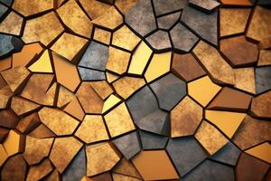 Voronoi Blocks Pattern Texture Background photo