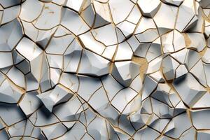 Voronoi Blocks Pattern Texture Background Generative AI photo