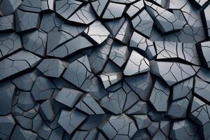 Voronoi Blocks Pattern Texture Background Generative AI photo