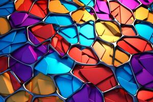 Voronoi Blocks Pattern Texture Background photo