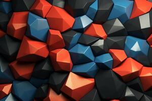 Voronoi Blocks Pattern Texture Background photo