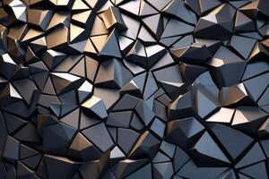 Voronoi Blocks Pattern Texture Background Generative AI photo