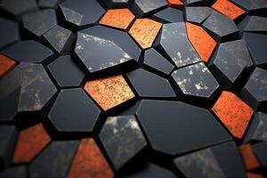Voronoi Blocks Pattern Texture Background photo