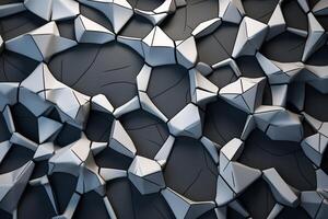 Voronoi Blocks Pattern Texture Background photo
