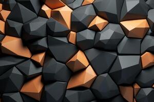 Voronoi Blocks Pattern Texture Background photo