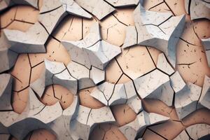 Voronoi Blocks Pattern Texture Background photo